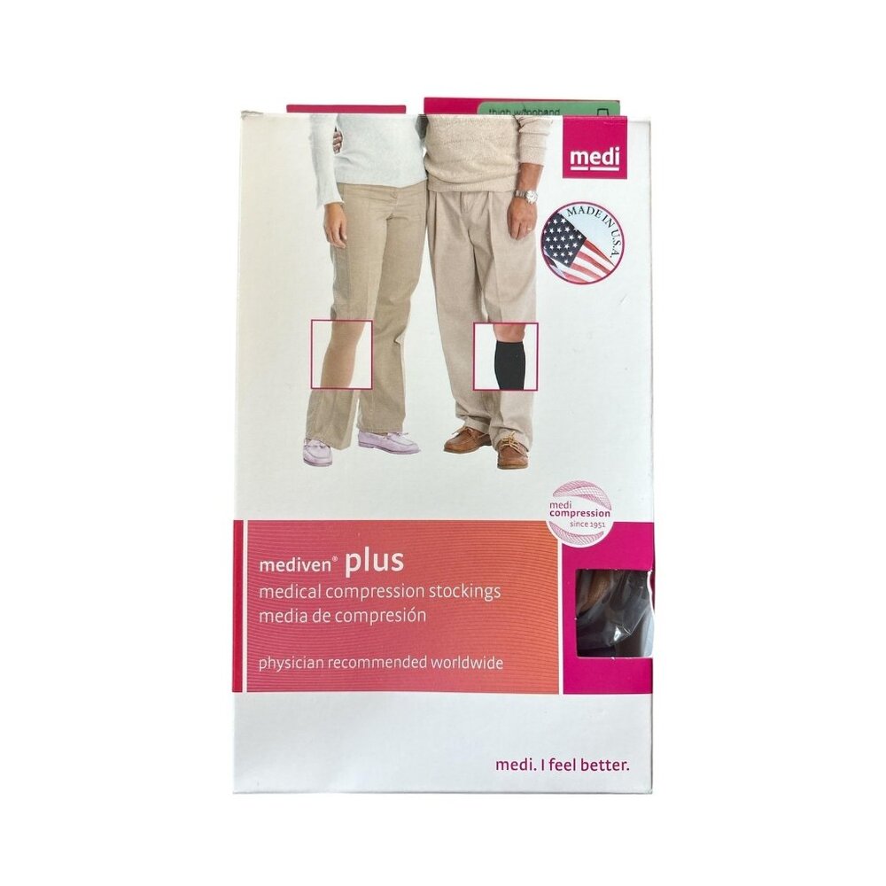 Medi Mediven Plus Compression Stockings Beige Thigh III 20-30 MmHg Closed Toe